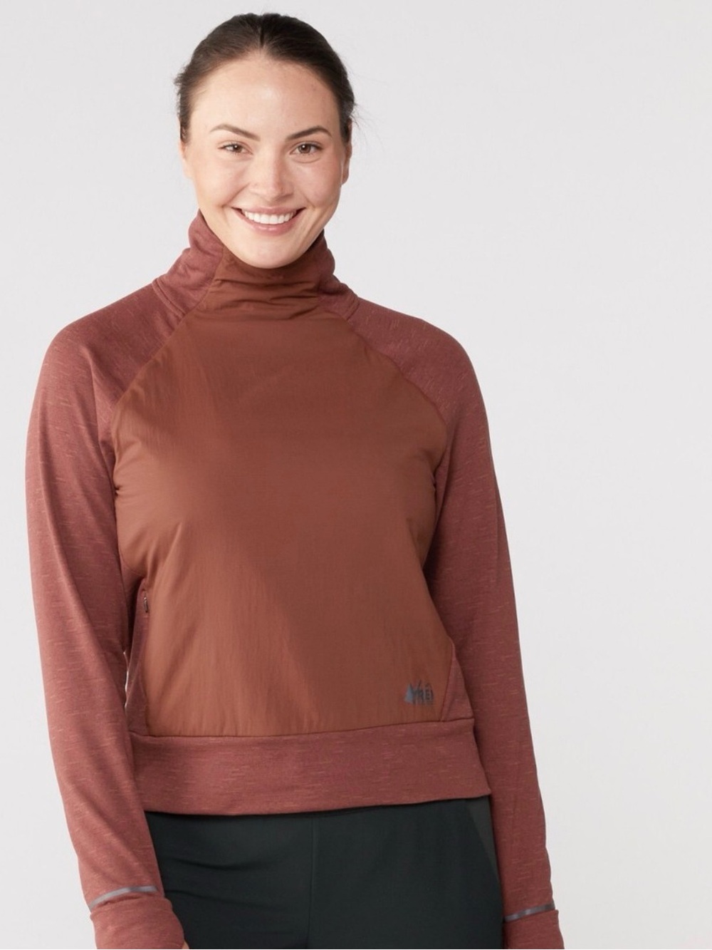 REI women’s high neck pullover